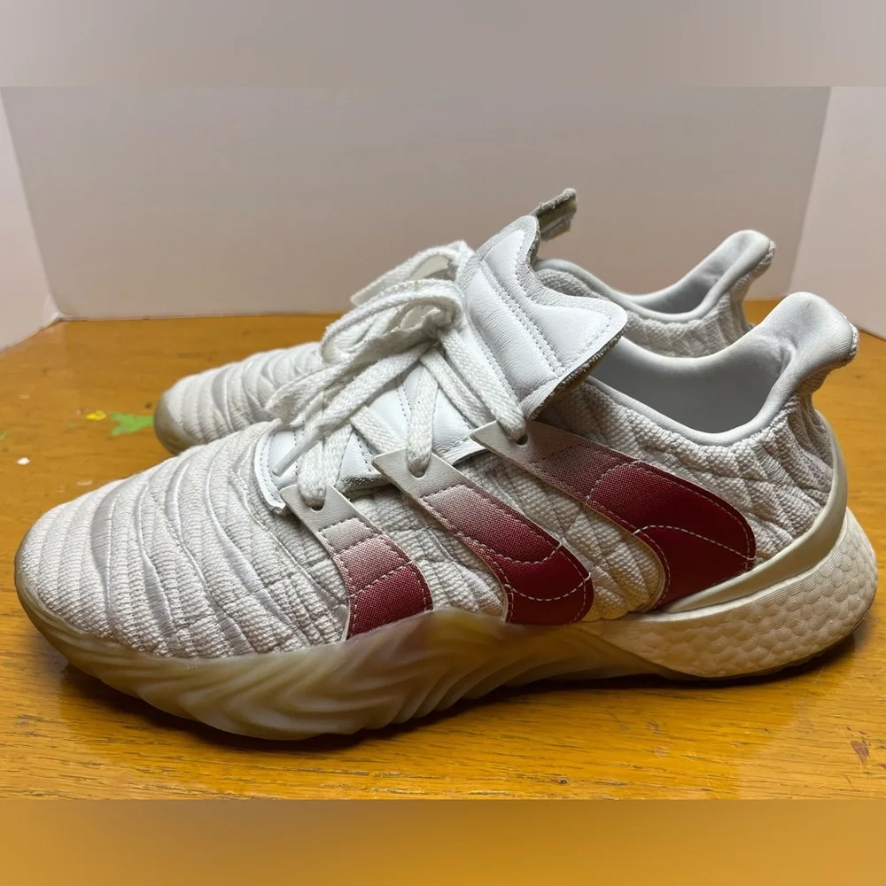 adidas Sobakov Boost 2.0 White Scarlet
